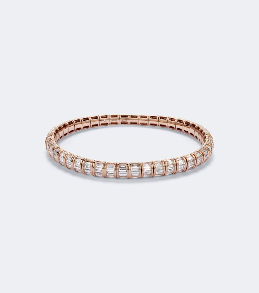 shay jewelry stretch 18kt rose gold bracelet with diamonds