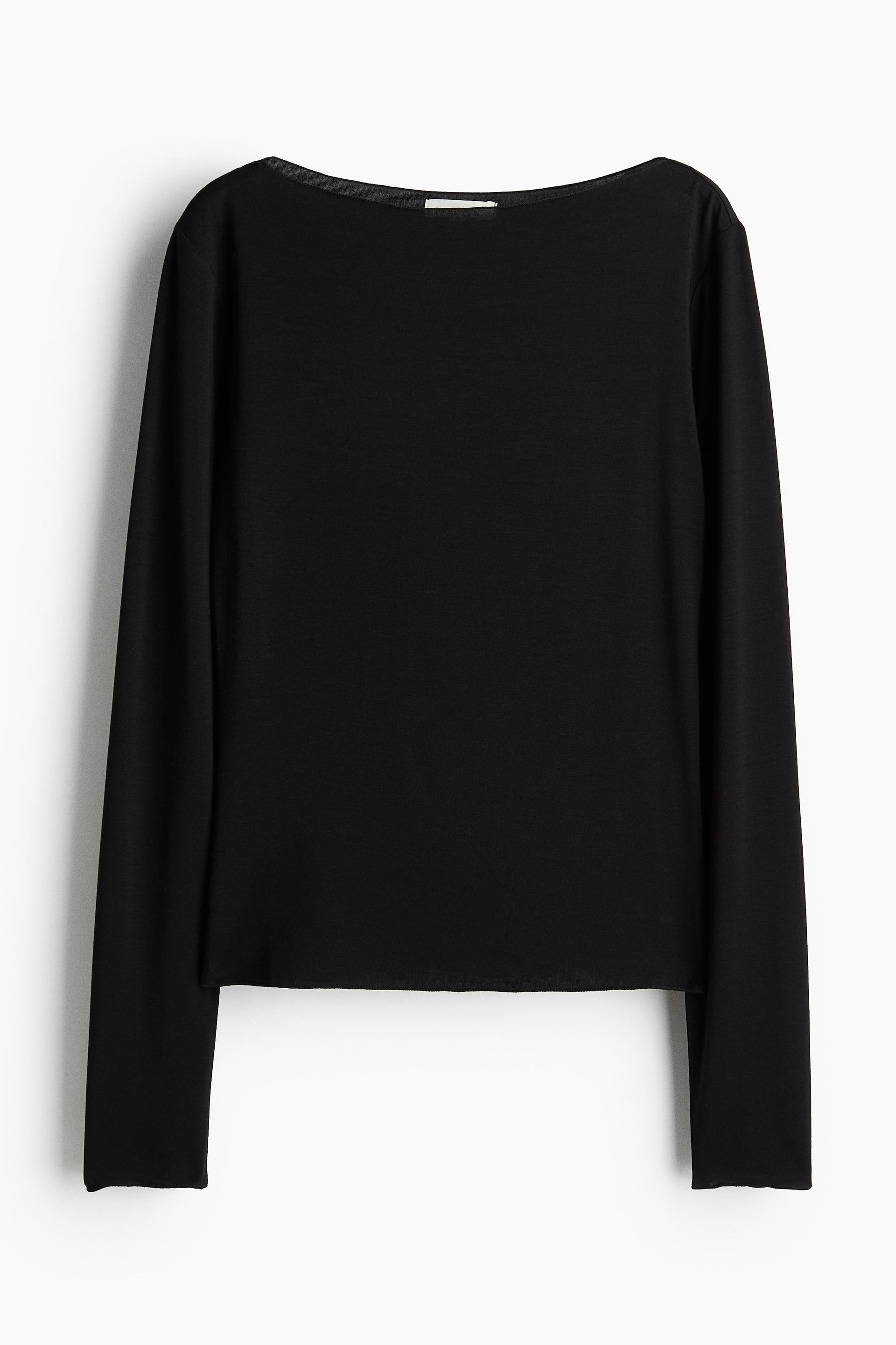 sheer jersey top