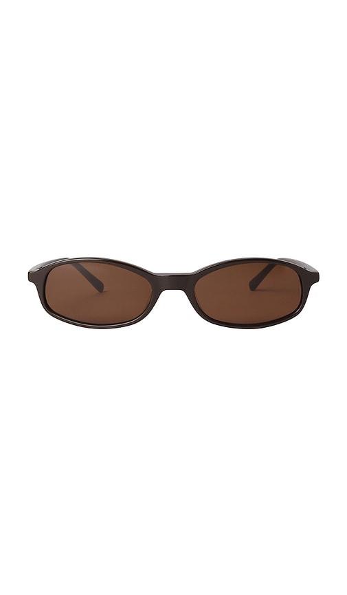 shevoke gini sunglasses in brown.