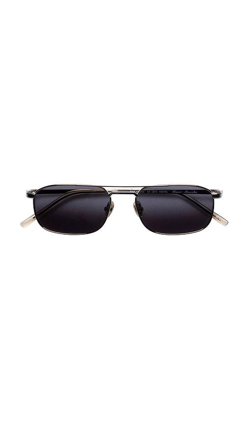shevoke henri sunglasses in black.