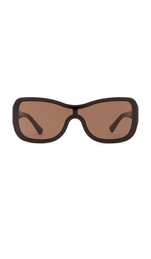 shevoke reina sunglasses in brown.