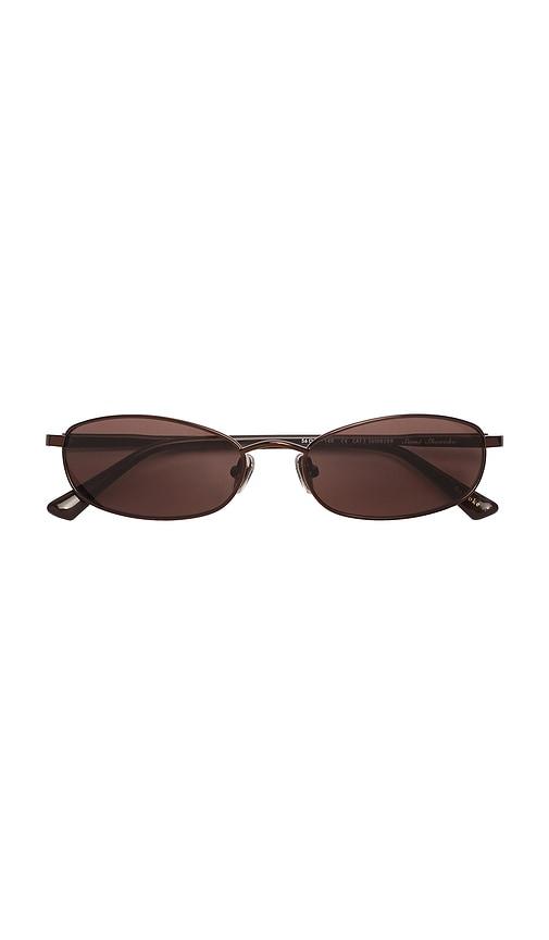 shevoke sumi sunglasses in brown.