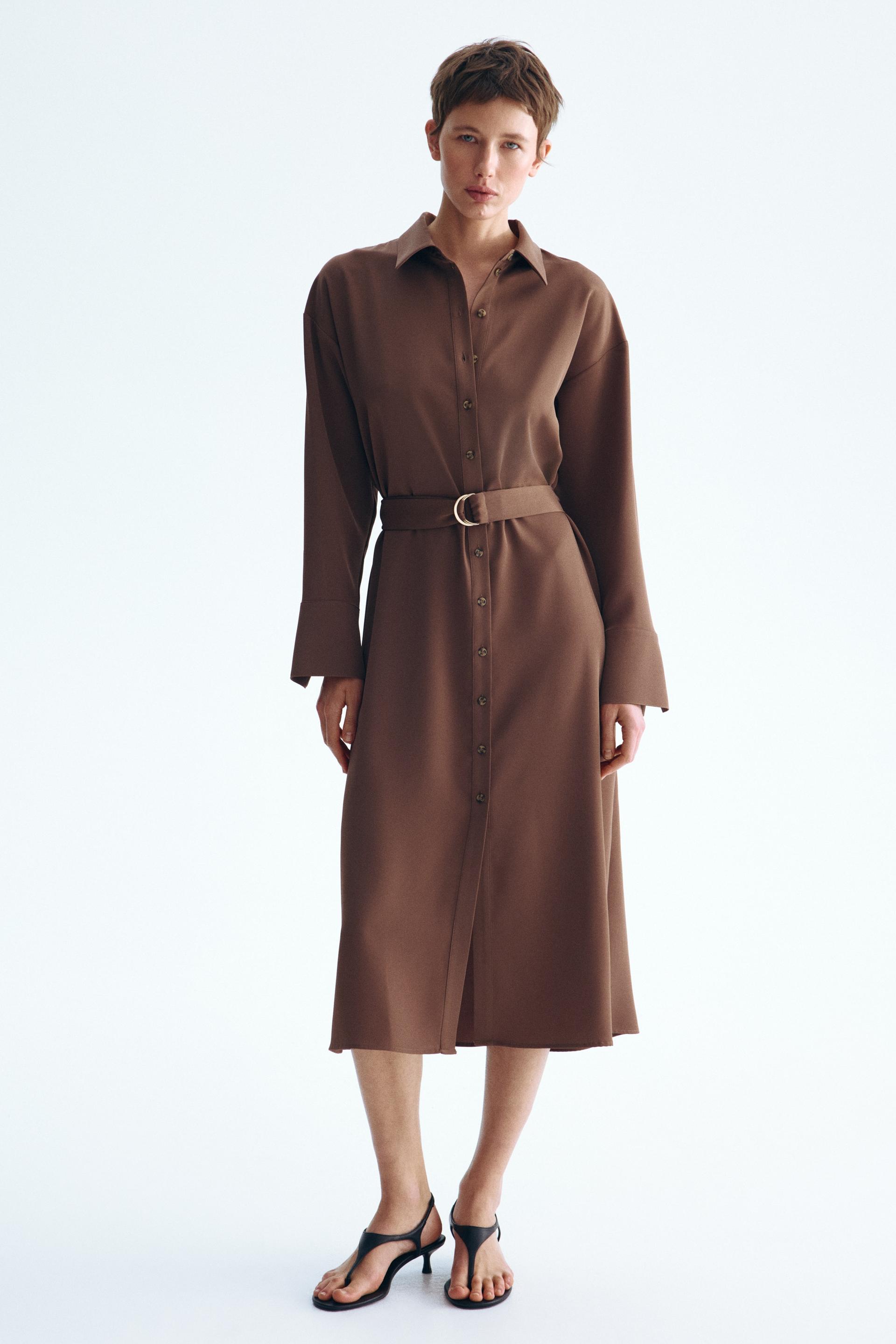 shirt dress with belt