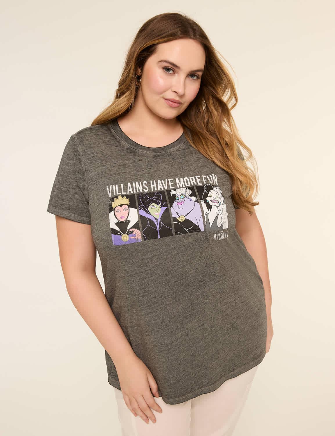 short-sleeve disney villains graphic tee