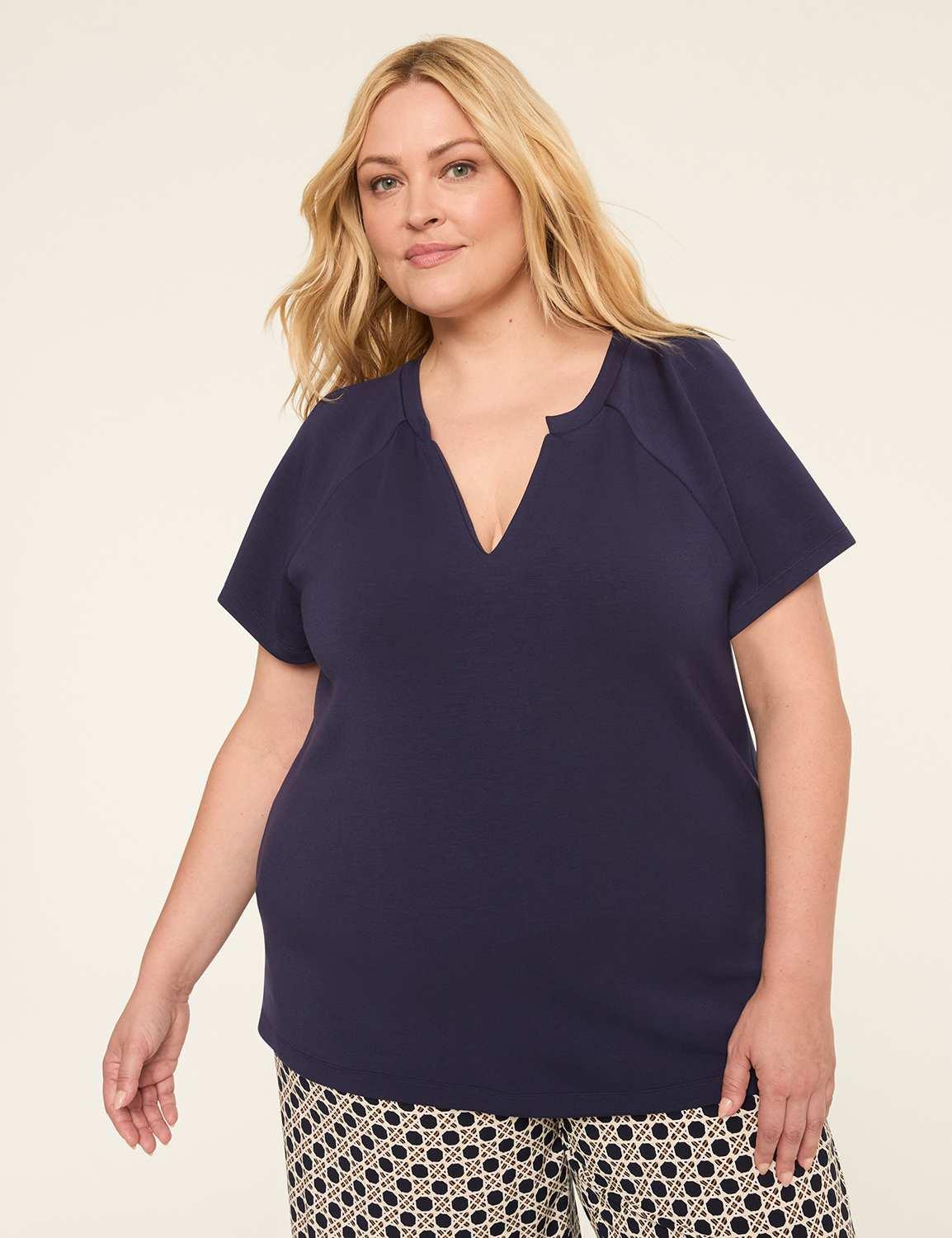 short-sleeve notch-neck journey tee