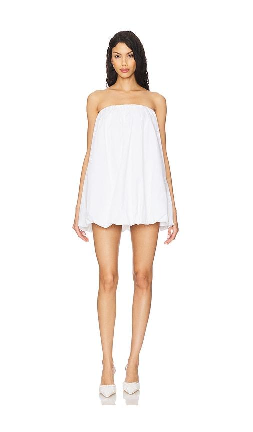 show me your mumu beverly bubble dress in white. - size l (also in m, xl, xxl)