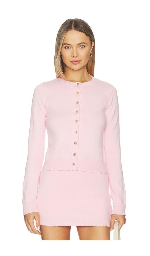 show me your mumu cafe cardigan in pink. - size l (also in s, m, xl)