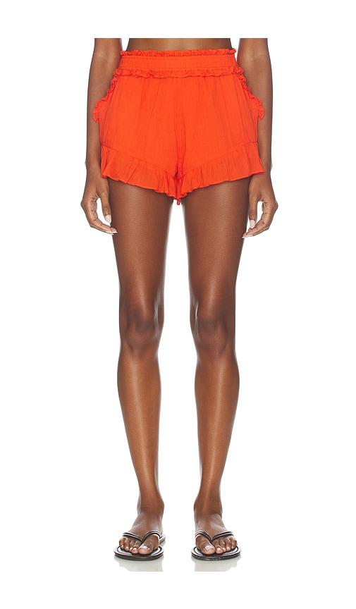 show me your mumu cannes shorts in red. - size m (also in s, xl, xs)