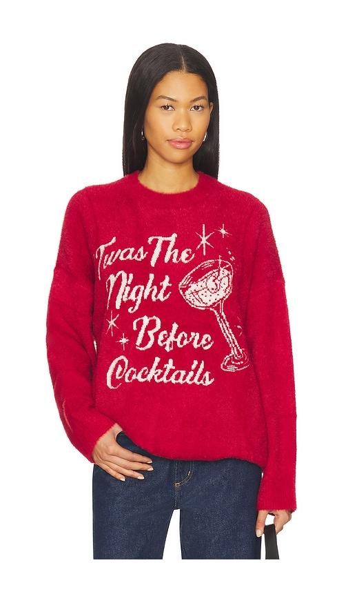 show me your mumu classic crewneck sweater in red. - size l (also in xs, s, m, xl, xxl)