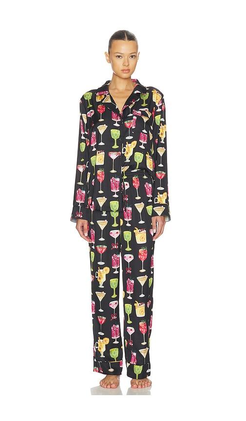 show me your mumu classic pj set in black. - size xl (also in xs, xxl)