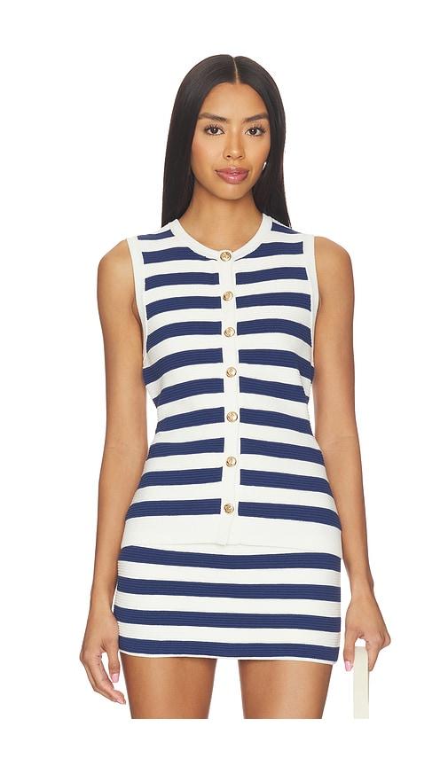 show me your mumu devin tank in navy,white. - size l (also in s, xs, m, xl)