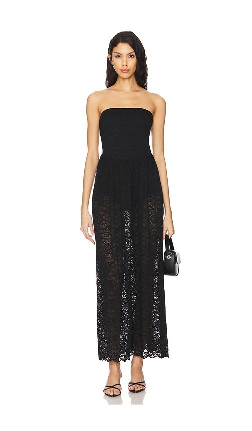 show me your mumu diana drop waist dress in black. - size m (also in s)