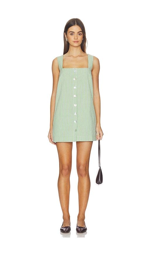 show me your mumu everly mini dress in green. - size l (also in s, m, xl)
