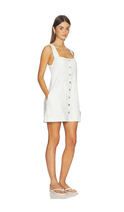 show me your mumu everly mini dress in white. - size l (also in s, xs, m, xl)