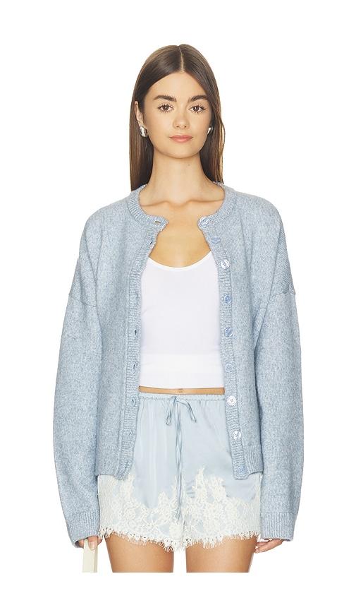 show me your mumu foster cardigan in blue. - size l (also in s, xs, m, xl)
