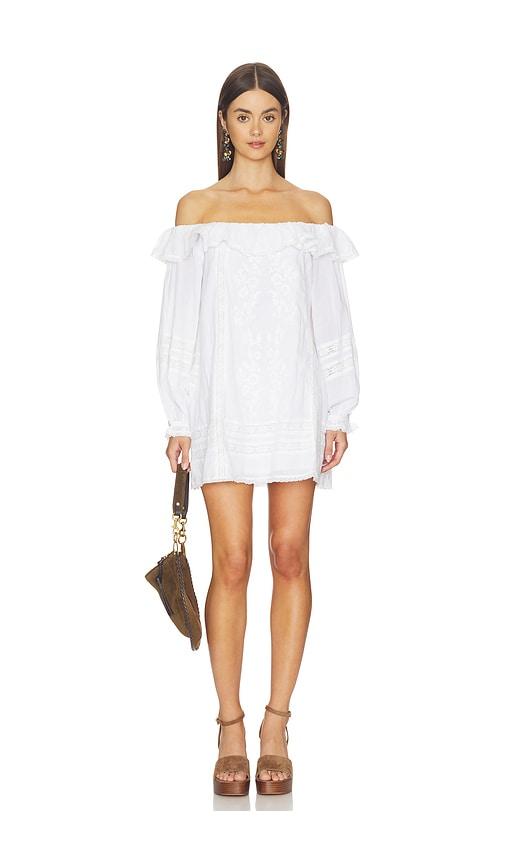 show me your mumu meadow mini dress in cream. - size l (also in m, s, xl, xs)