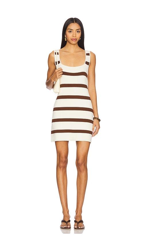 show me your mumu mellow mini dress in brown. - size l (also in s, m, xl)