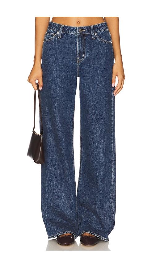 show me your mumu midland wideleg jeans in blue. - size 24 (also in 26, 25, 29, 31, 32)