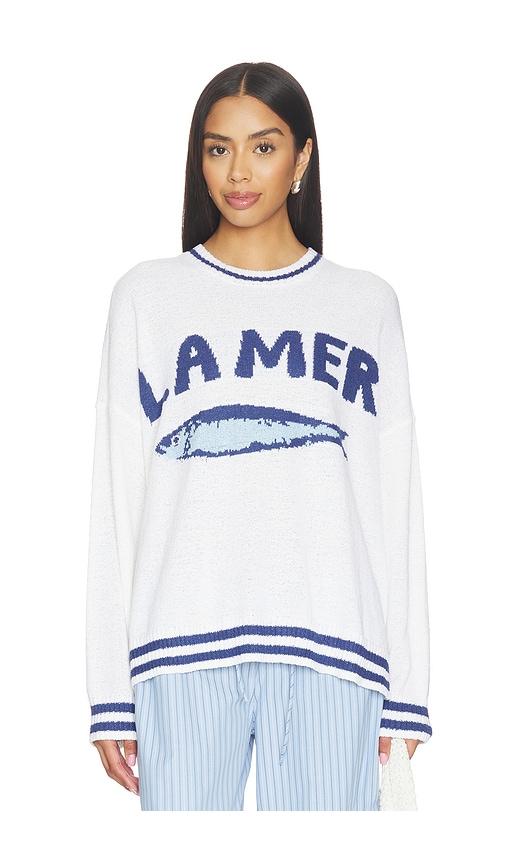show me your mumu settle in sweater in blue. - size l (also in s, xl, xs)