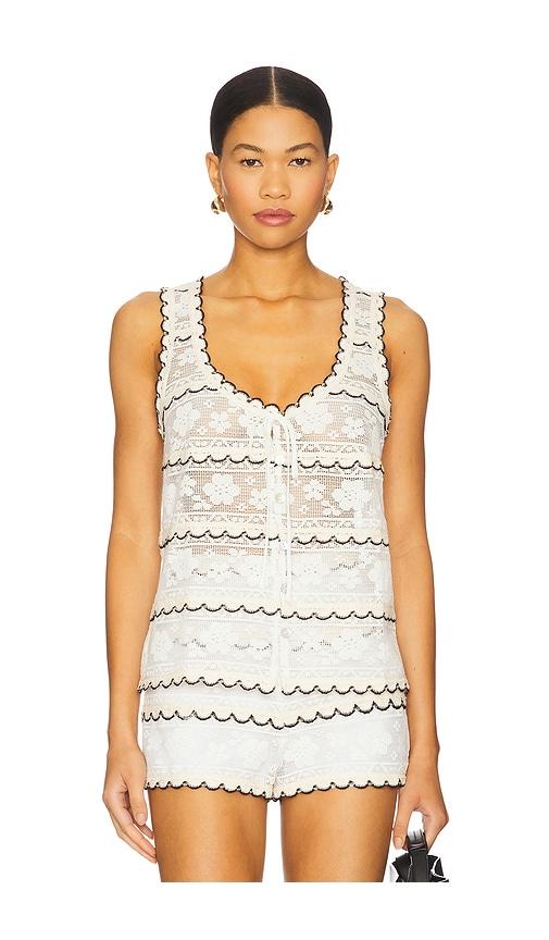 show me your mumu take it easy tank in cream. - size l (also in m, s, xl)
