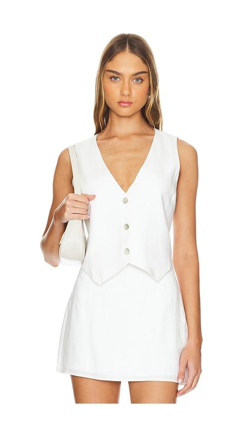show me your mumu vicky vest in white. - size l (also in xs, s, m, xl)