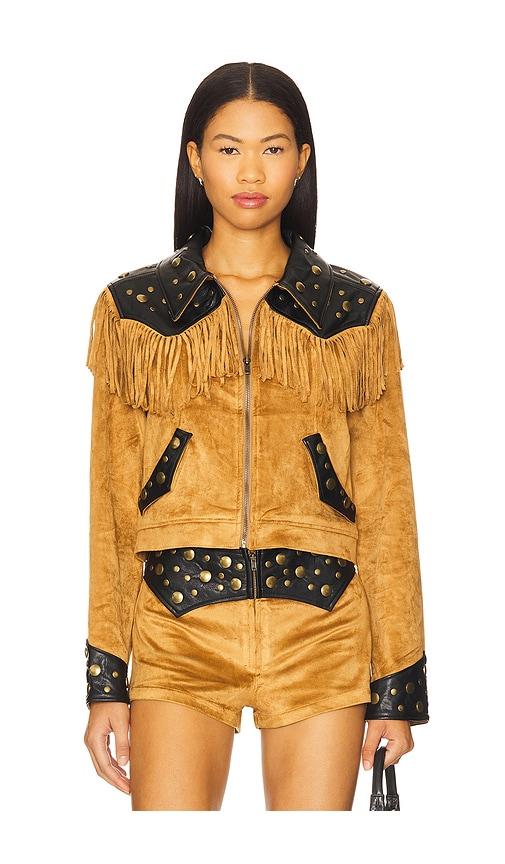 show me your mumu wilson jacket in brown. - size m (also in xs, s)