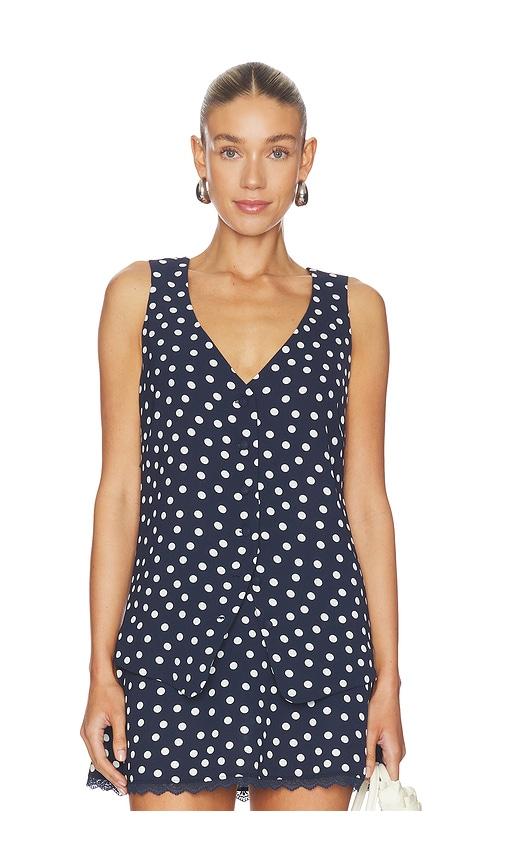 show me your mumu x revolve bridgette vest in navy. - size l (also in s, xs, m, xl, xxl)