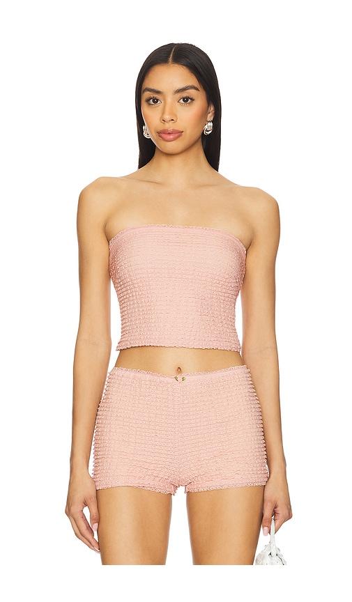 show me your mumu x revolve nicki tube top in blush. - size l (also in m, xl)
