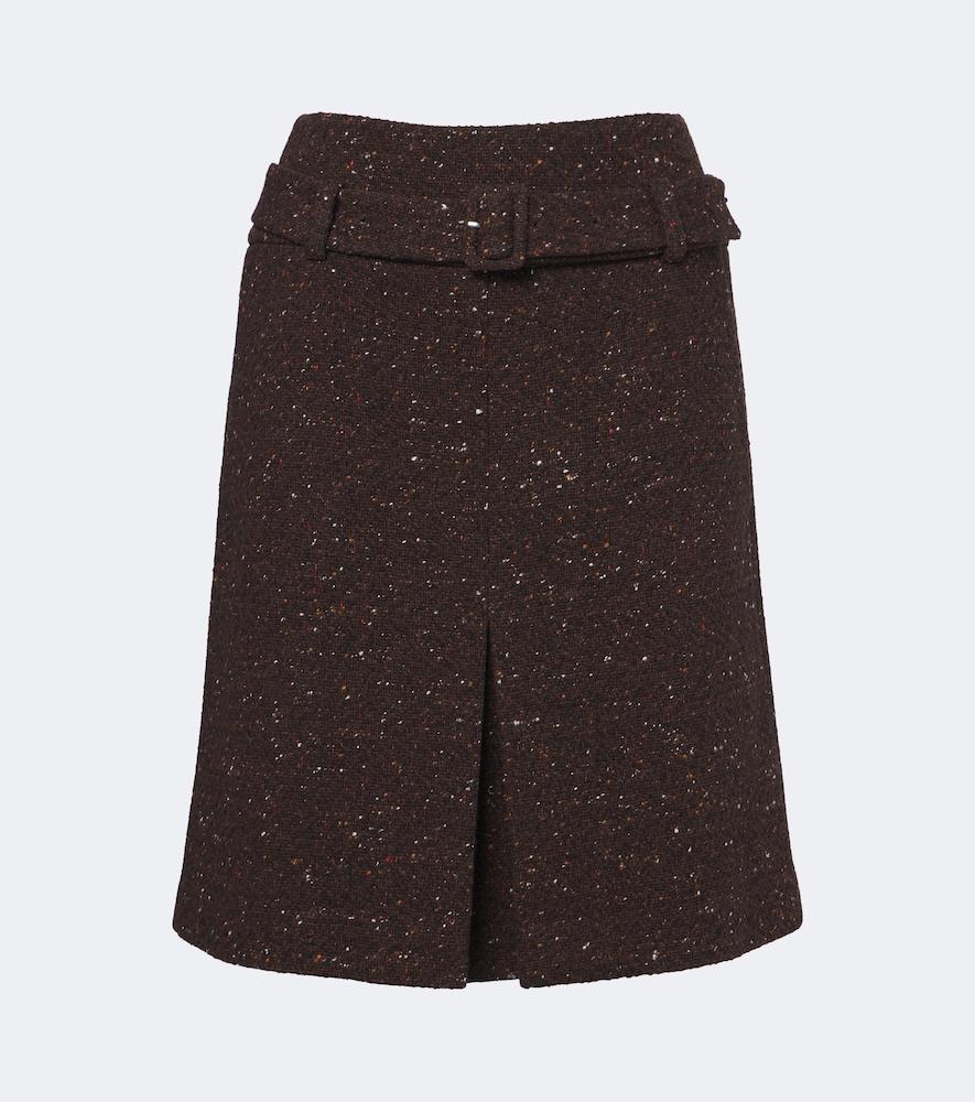 shushu/tong belted wool-blend miniskirt