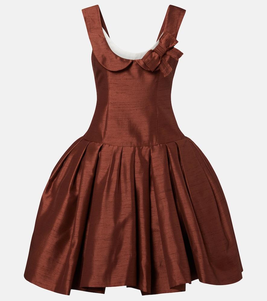 shushu/tong bow-detail mini dress