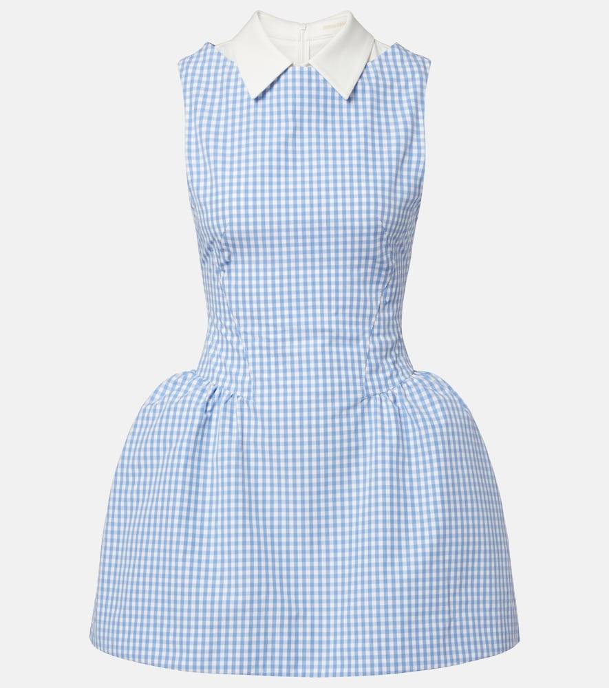 shushu/tong gingham cotton minidress