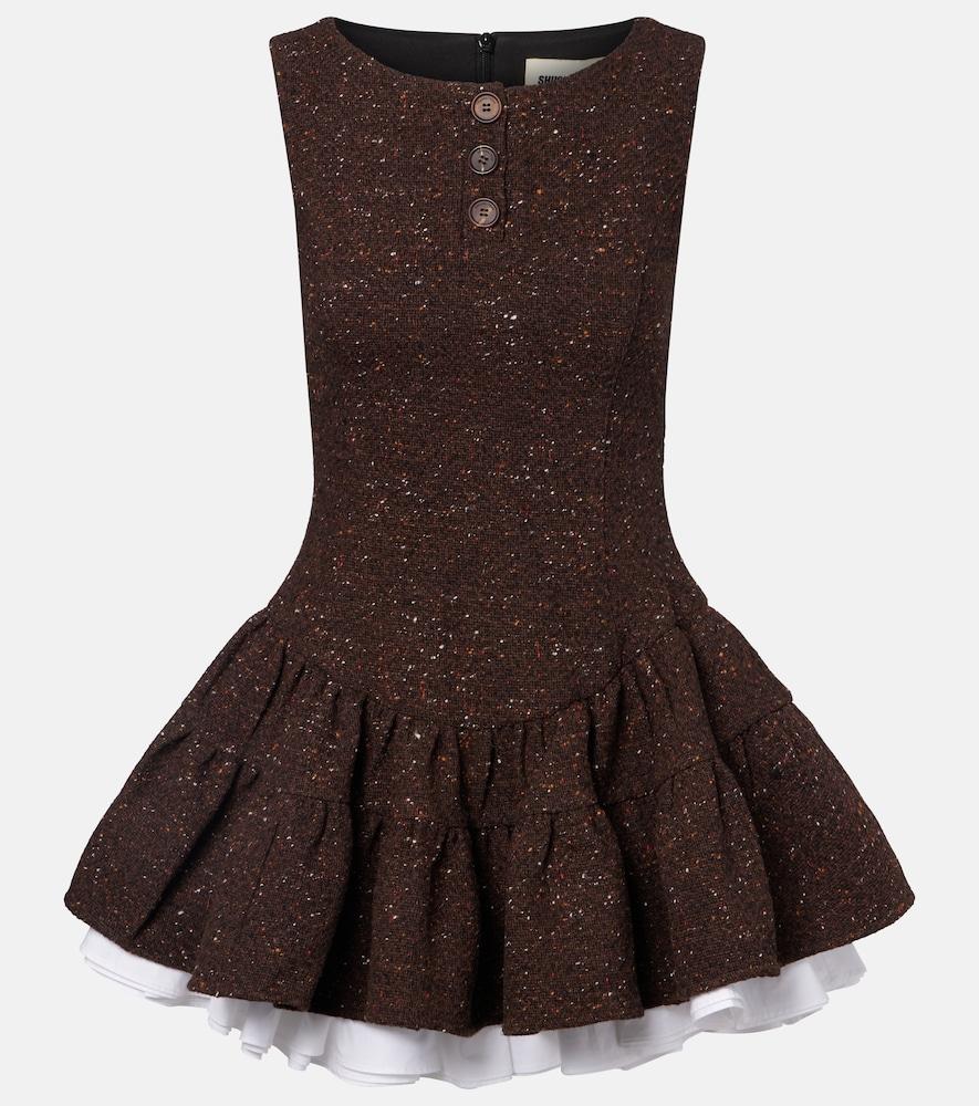 shushu/tong knitted wool-blend minidress