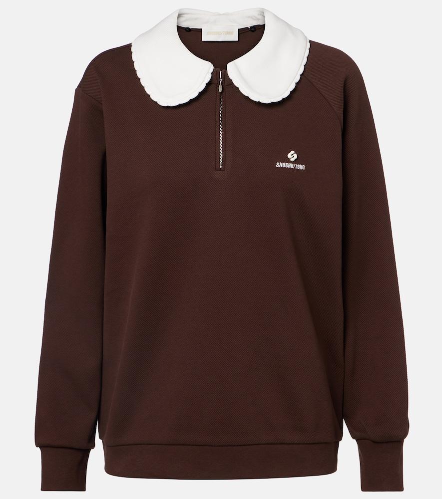 shushu/tong logo cotton-blend sweatshirt