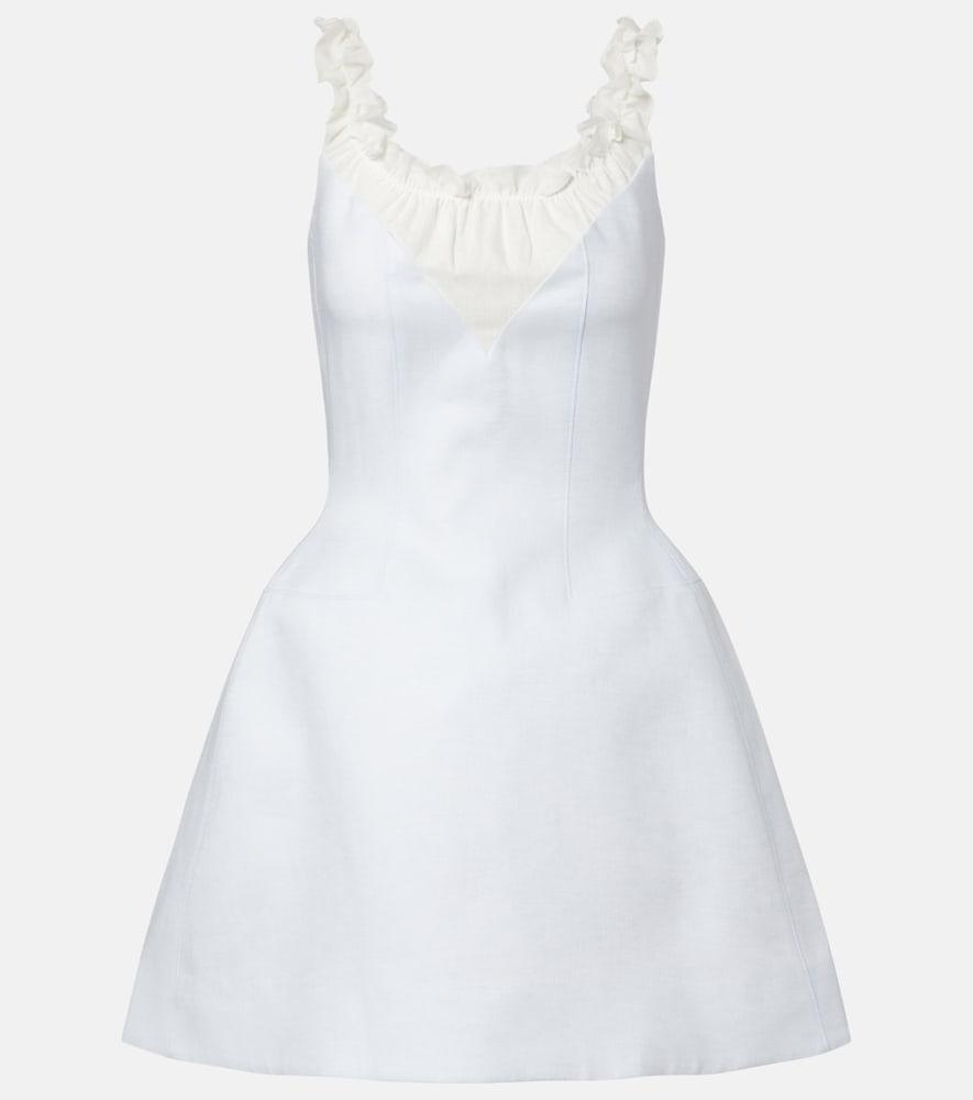 shushu/tong ruffled linen minidress
