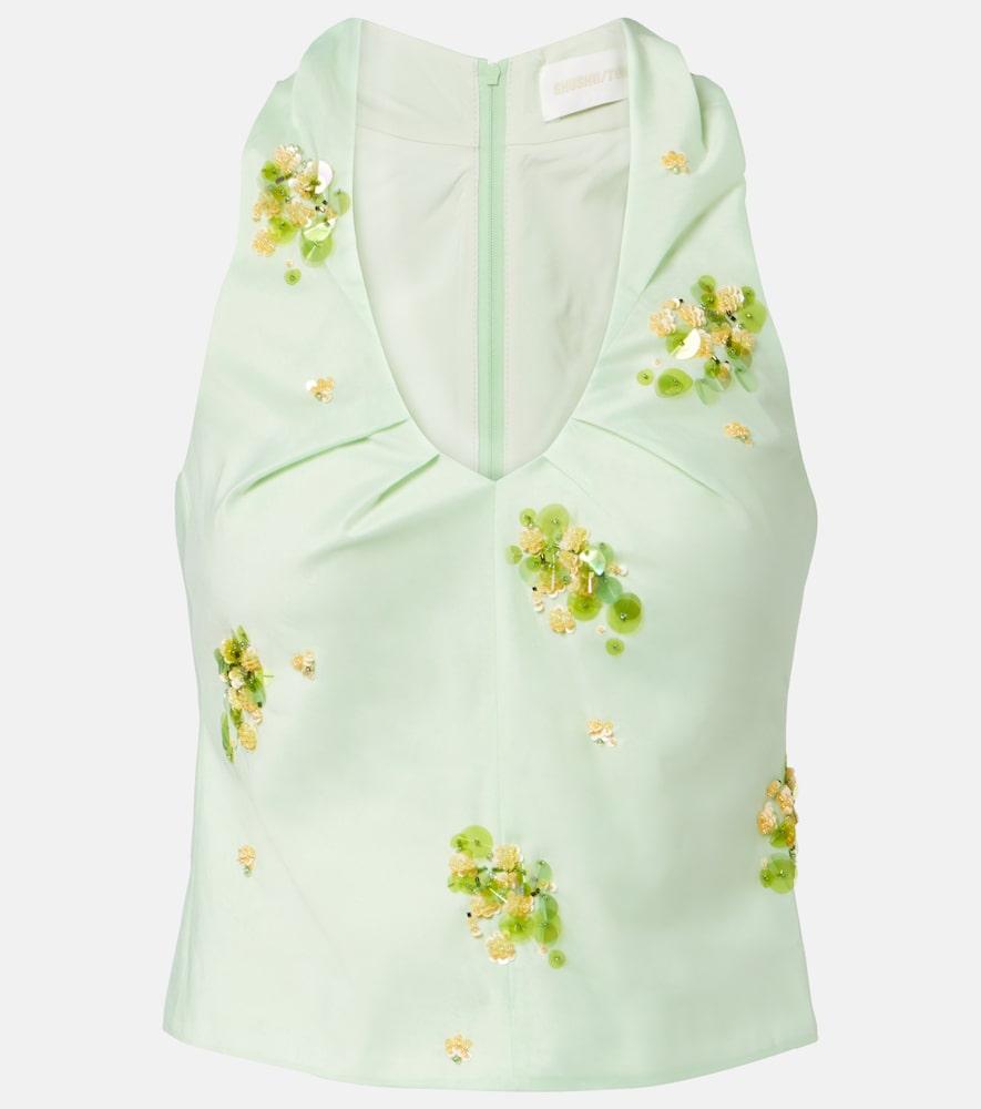 shushu/tong sequined top