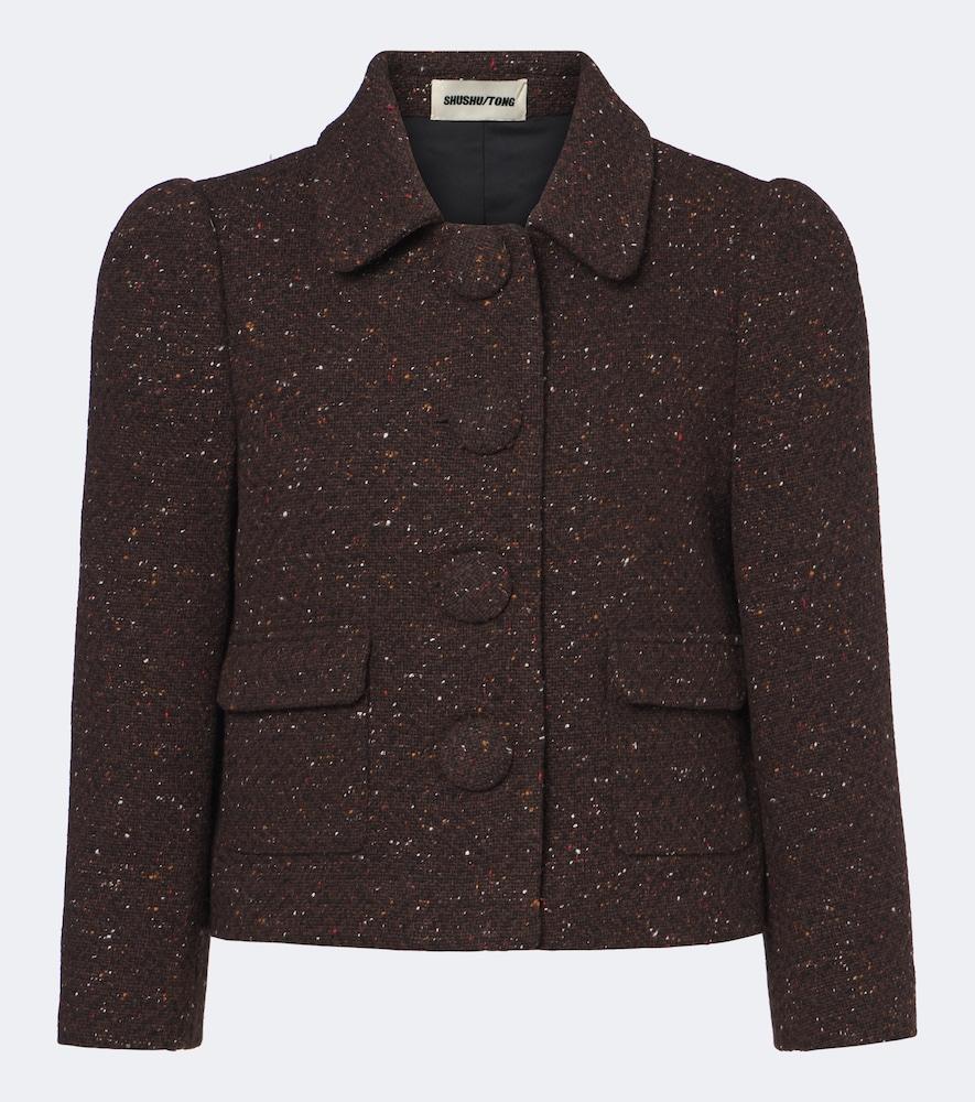 shushu/tong wool-blend cropped jacket