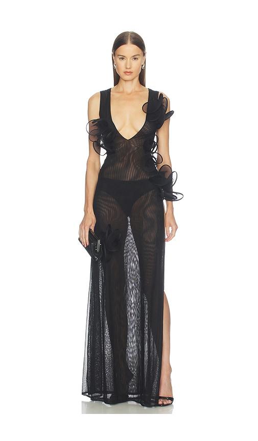 sid neigum scribble dress in black. - size l (also in m, s, xs)