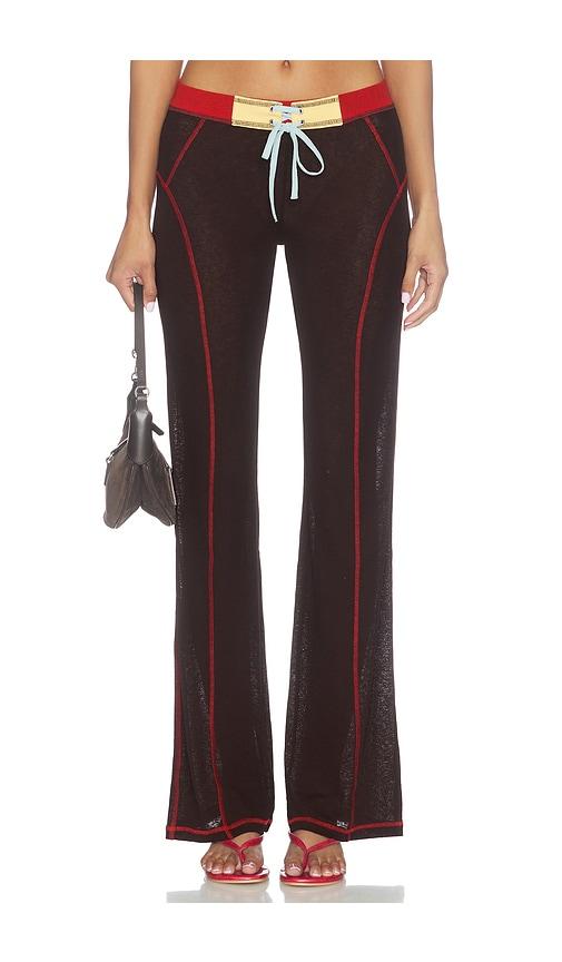 siedres flo pant in chocolate. - size l (also in m, s, xs)
