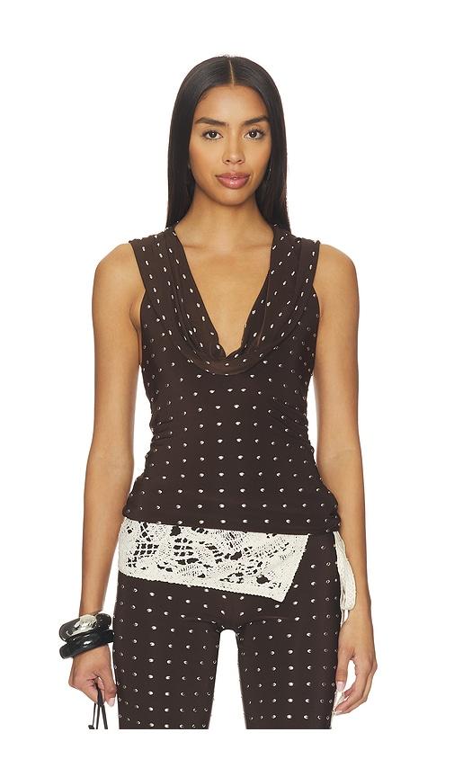 siedres hunni top in brown. - size l (also in m, s)