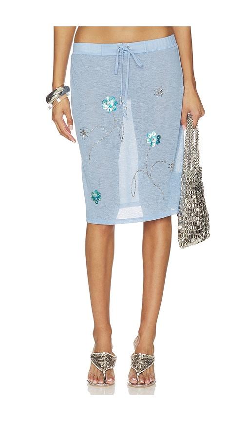 siedres liz skirt in blue. - size l (also in xs, s, m)