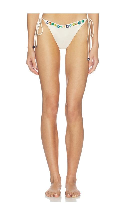 siedres rom bikini bottom in white. - size l (also in m, s)