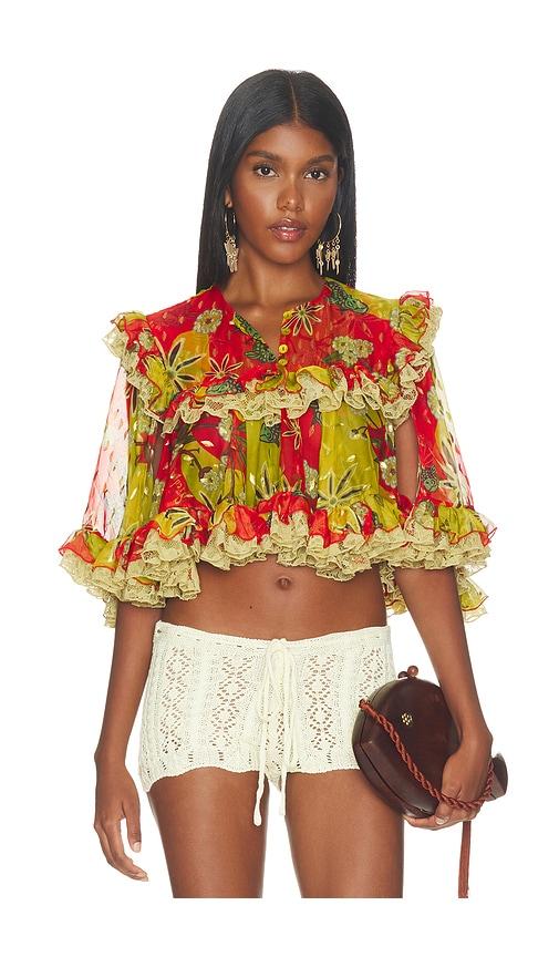 siedres rosa top in red. - size 34 (also in 36)