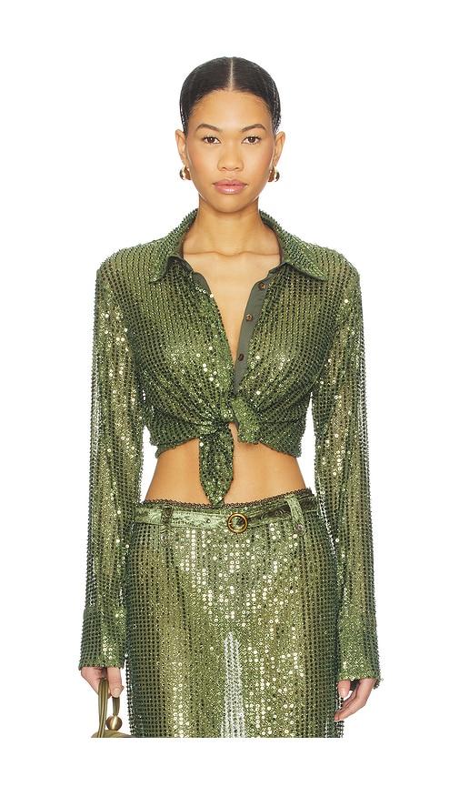 siedres sezanne top in green. - size m (also in s)