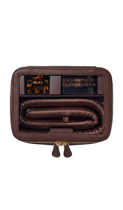 silke london heatless curler in brown.