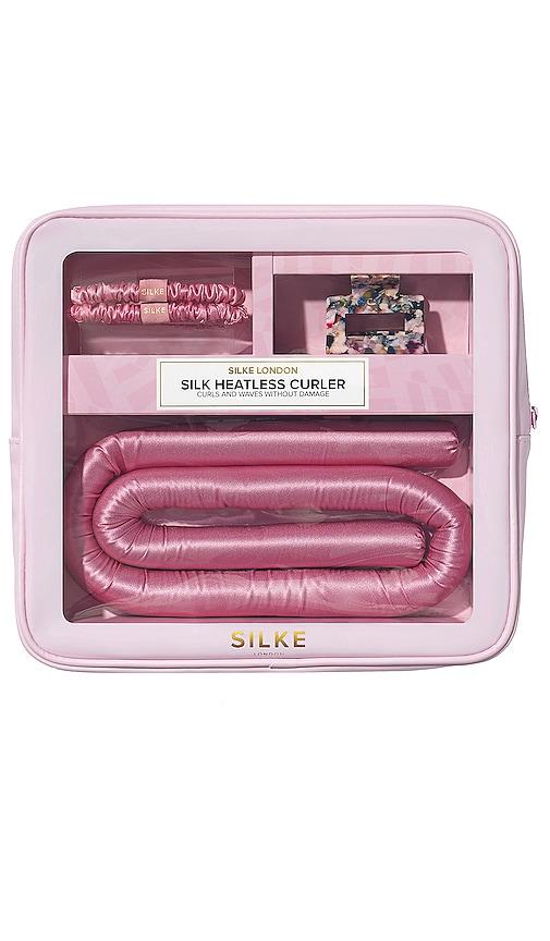 silke london heatless curler in pink.