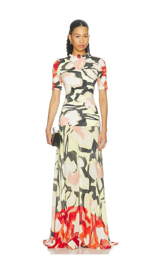 silvia tcherassi beca dress in multi. - size l (also in m, s)