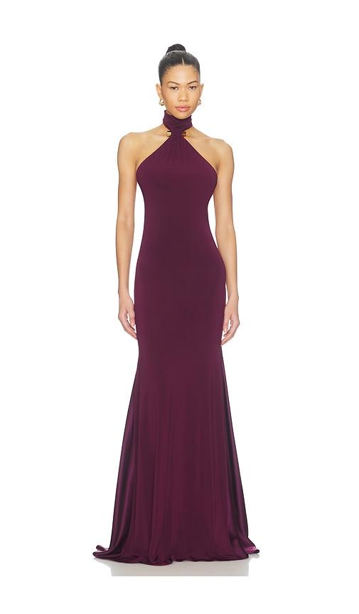 silvia tcherassi feist dress in wine. - size l (also in xs)