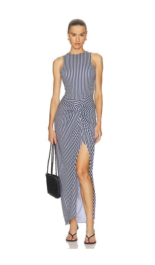 silvia tcherassi leni dress in blue. - size m (also in s)