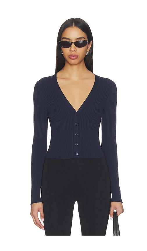 simkhai ailany cardigan in navy. - size l (also in xs, s)