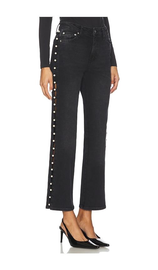 simkhai amelia high rise straight leg in black. - size 24 (also in 28, 30)